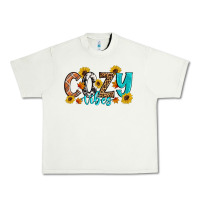 Pistachio Cozy Vibes Fall Sunflowers Urban Heavy Tee - Artiststas