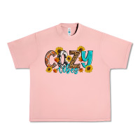 Salmon Cozy Vibes Fall Sunflowers Urban Heavy Tee - Artiststas
