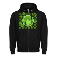 Black checkered st. patrick's day Zipper Hoodie - MaliasSmallBusiness