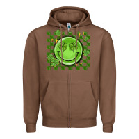 Chestnut checkered st. patrick's day Zipper Hoodie - MaliasSmallBusiness