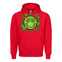 Checkered St. Patrick's Day Zipper Hoodie | Teevron
