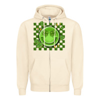 Sandshell checkered st. patrick's day Zipper Hoodie - MaliasSmallBusiness