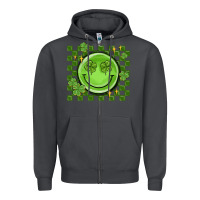 Smoke checkered st. patrick's day Zipper Hoodie - MaliasSmallBusiness