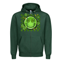 Sports Green checkered st. patrick's day Zipper Hoodie - MaliasSmallBusiness