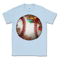 Dusty Blue western baseball leopard serape pattern Classic Tee - Artiststas