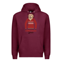 Burgundy Christmas Labrador Premium Hoodie - Bettercallsaul
