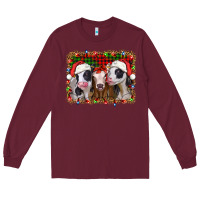 Burgundy christmas heifers Long Sleeve Tee - Jasminsmagicworld