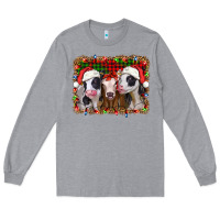 Heather Grey christmas heifers Long Sleeve Tee - Jasminsmagicworld