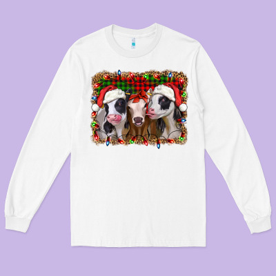 Christmas Heifers Long Sleeve Tee Designed By Jasminsmagicworld