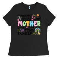 Black retro mother Ladies Tee - JahusDesignShop