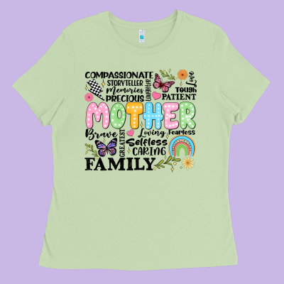 Retro Mother Ladies Tee Designed By Jahusdesignshop