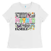 White retro mother Ladies Tee - JahusDesignShop