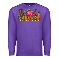 Purple cowgirl Premium Sweatshirt - LillyAllenDesigns