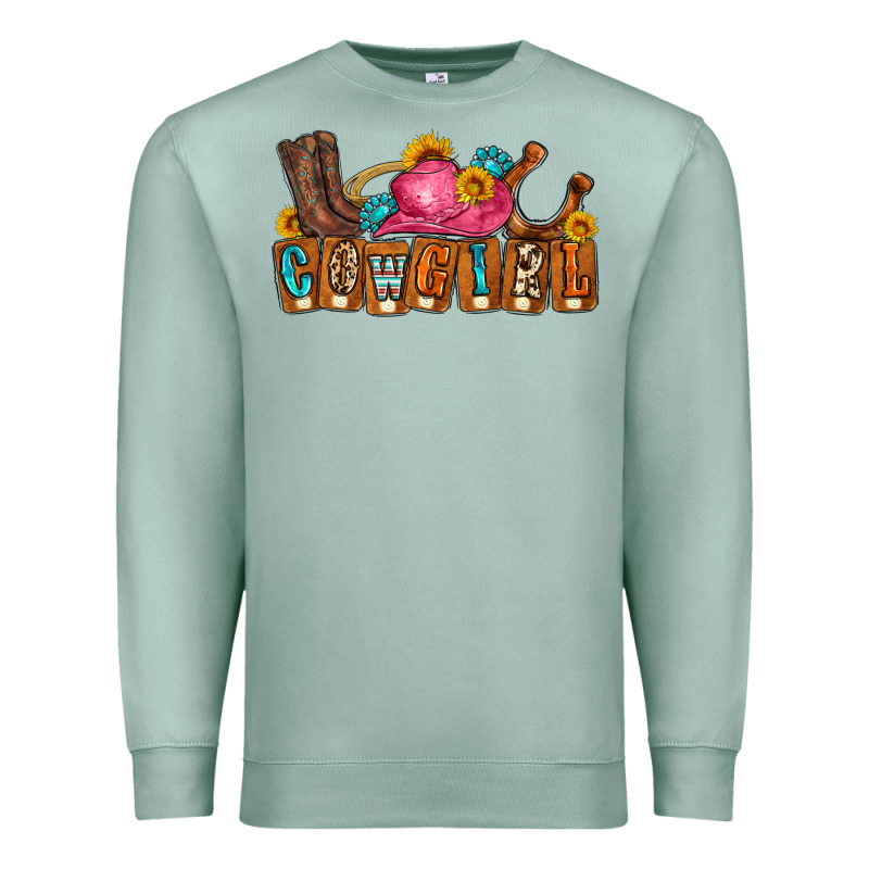 Cowgirl Premium Sweatshirt by LillyAllenDesigns | Teevron