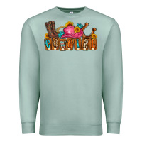 Seafoam cowgirl Premium Sweatshirt - LillyAllenDesigns