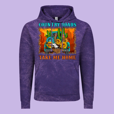 Country Roads Take Me Home Vintage Hoodie Designed By Hra Design Shop