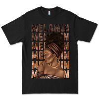 Black melanin melanin melanin with afro girl Premium Tee - texasbilliewilder