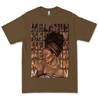 Cacao melanin melanin melanin with afro girl Premium Tee - texasbilliewilder