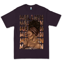Plum melanin melanin melanin with afro girl Premium Tee - texasbilliewilder