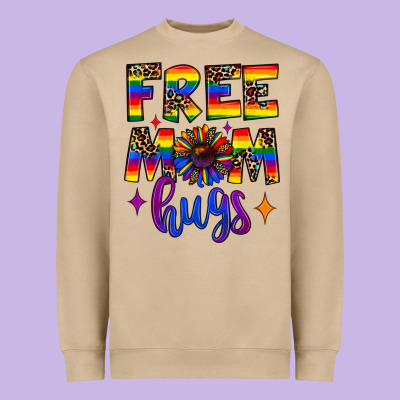 Free Mom Hugs Heavyweight Sweatshirt Designed By Jahusdesignshop