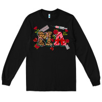 Black valentines day ma Long Sleeve Tee - NancyCooperArtShop
