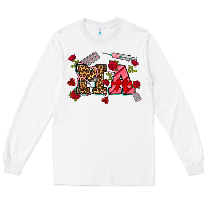 Valentines Day Ma Long Sleeve Tee by NancyCooperArtShop | Teevron