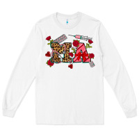 White valentines day ma Long Sleeve Tee - NancyCooperArtShop