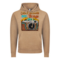 Collect Moments Not Things Sunflower Gemstone Vintage Camera Vintage Hoodie | Teevron