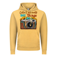 Vintage Mustard collect moments not things sunflower gemstone vintage camera Vintage Hoodie - FaDigitalArtStudio