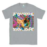 Heather Grey easter farm chicken chick rooster daisys butterfly sunflower eggs glit Classic Tee - Artiststas