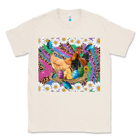 Natural easter farm chicken chick rooster daisys butterfly sunflower eggs glit Classic Tee - Artiststas