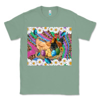 Sage easter farm chicken chick rooster daisys butterfly sunflower eggs glit Classic Tee - Artiststas