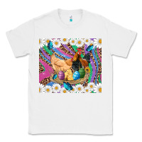 White easter farm chicken chick rooster daisys butterfly sunflower eggs glit Classic Tee - Artiststas