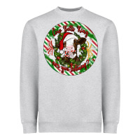 Heather Grey Christmas cow bells ring are you listening Heavyweight Sweatshirt - Artiststas