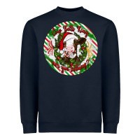 Navy Christmas cow bells ring are you listening Heavyweight Sweatshirt - Artiststas