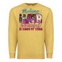 Antique Gold making hair beautiful is kinda my thing Premium Sweatshirt - LillyAllenDesigns