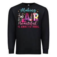 Black making hair beautiful is kinda my thing Premium Sweatshirt - LillyAllenDesigns