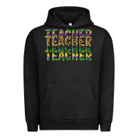 Pigment Black teacher mardi gras Urban Hoodie - CowGirlArtShop