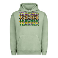 Pigment Oil Green teacher mardi gras Urban Hoodie - CowGirlArtShop