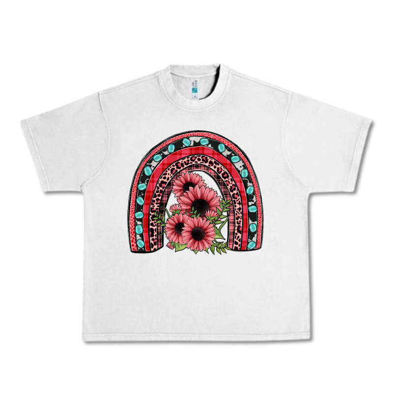 Valentines Sunflower Rainbow Urban Heavy Tee by JahusDesignShop | Teevron