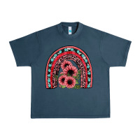 Midnight Navy valentines sunflower rainbow Urban Heavy Tee - JahusDesignShop
