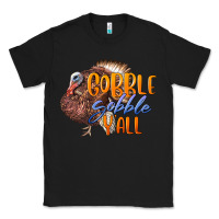 Black Fall Gobble Gobble Y'all Classic Tee - LillyAllenDesigns