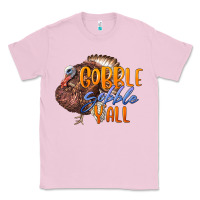 Bubblegum Pink Fall Gobble Gobble Y'all Classic Tee - LillyAllenDesigns