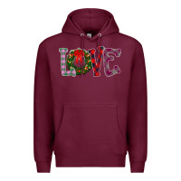 Burgundy Love Christmas Premium Hoodie - Bettercallsaul