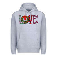 Heather Grey Love Christmas Premium Hoodie - Bettercallsaul