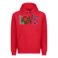 Red Love Christmas Premium Hoodie - Bettercallsaul