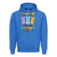 True Royal chillin' with my peeps Zipper Hoodie - MaliasSmallBusiness