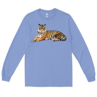 Colony Blue Tiger Long Sleeve Tee - LillyAllenDesigns