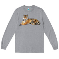 Heather Grey Tiger Long Sleeve Tee - LillyAllenDesigns