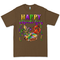 Cacao Happy Mardi Gras Fleur De Lis King Cake Crawfish Premium Tee - RanaPortraitStore